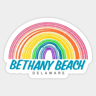 Bethany Beach Rainbow Sticker